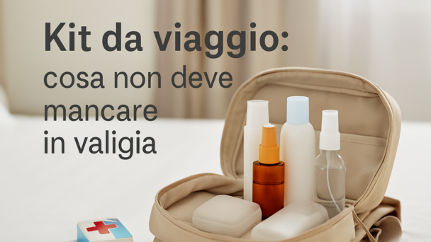 Immagine relativa al post intitolato Kit da viaggio: cosa non deve mancare in valigia