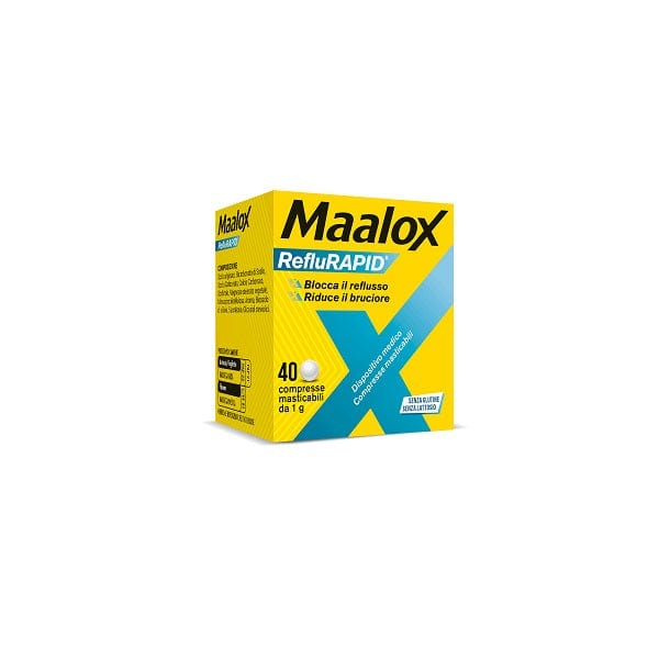 MAALOX REFLURAPID 40 COMPRESSE MASTICABILI - Farmadott.it