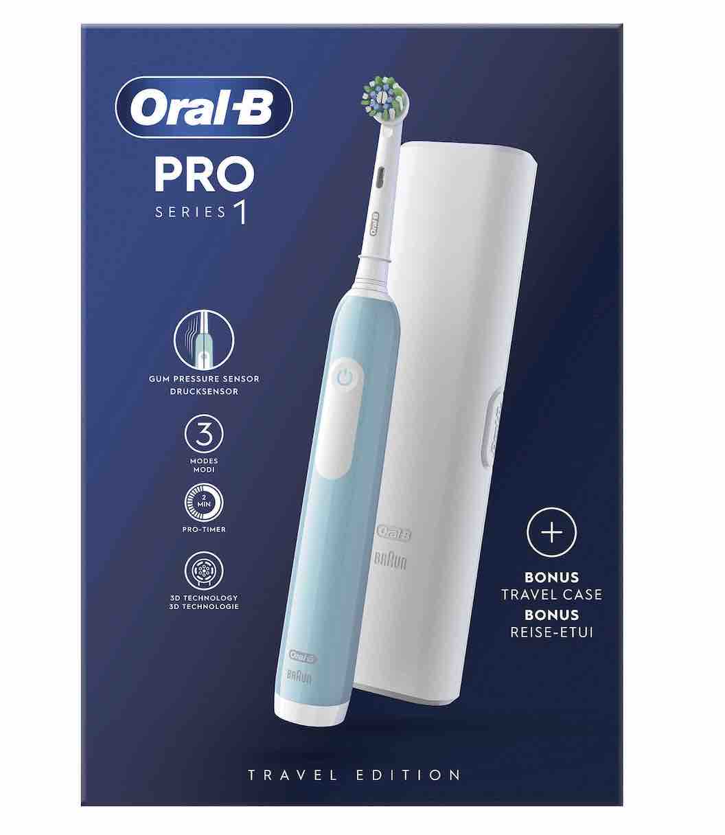 ORALB PRO 1 BLU SPAZZOLINO ELETTRICO+TC - Farmadott.it