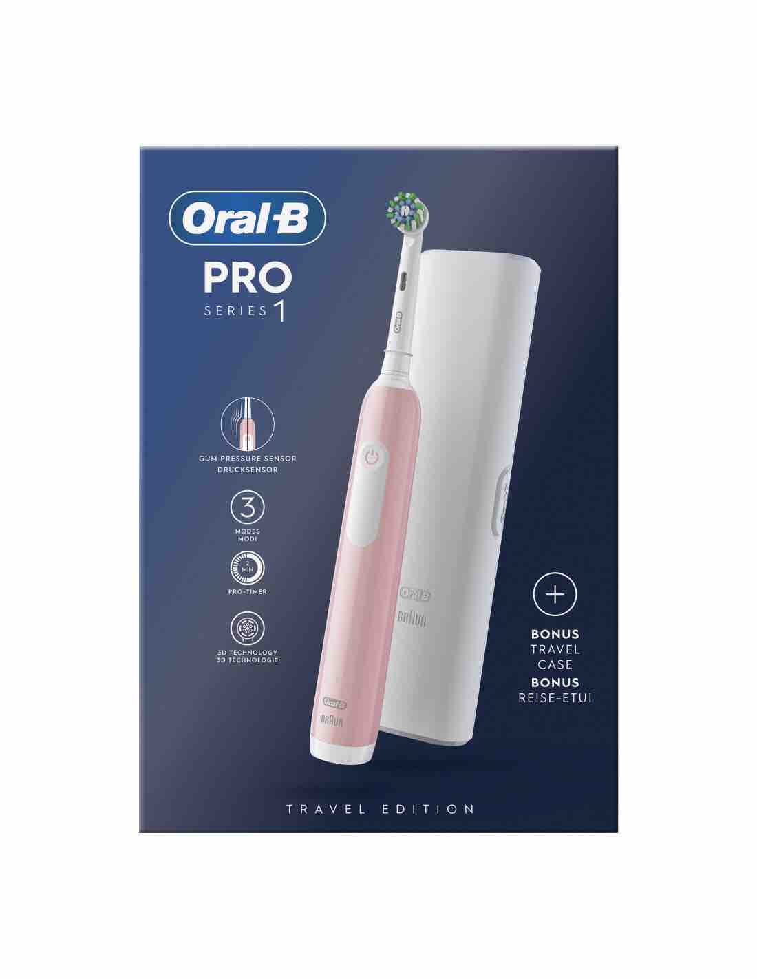 ORALB PRO 1 ROSA SPAZZOLINO ELETTRICO+TC - Farmadott.it