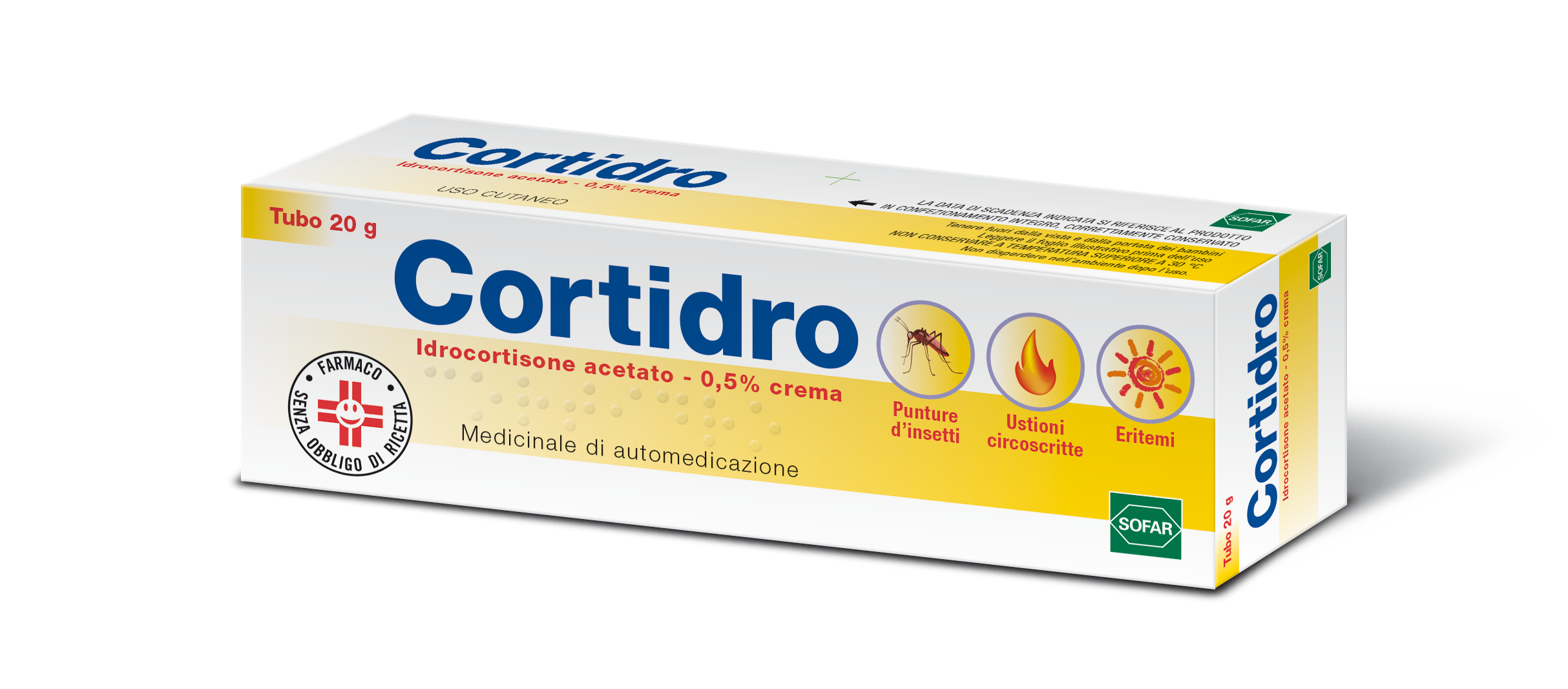 CORTIDRO*CREMA 20G 0,5% - Farmadott.it