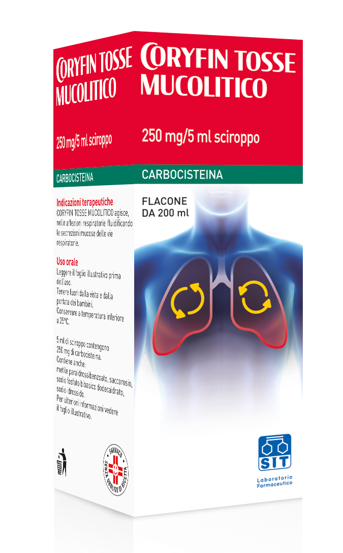 CORYFIN MUCOLITICO*SCIR 200ML - Farmadott.it