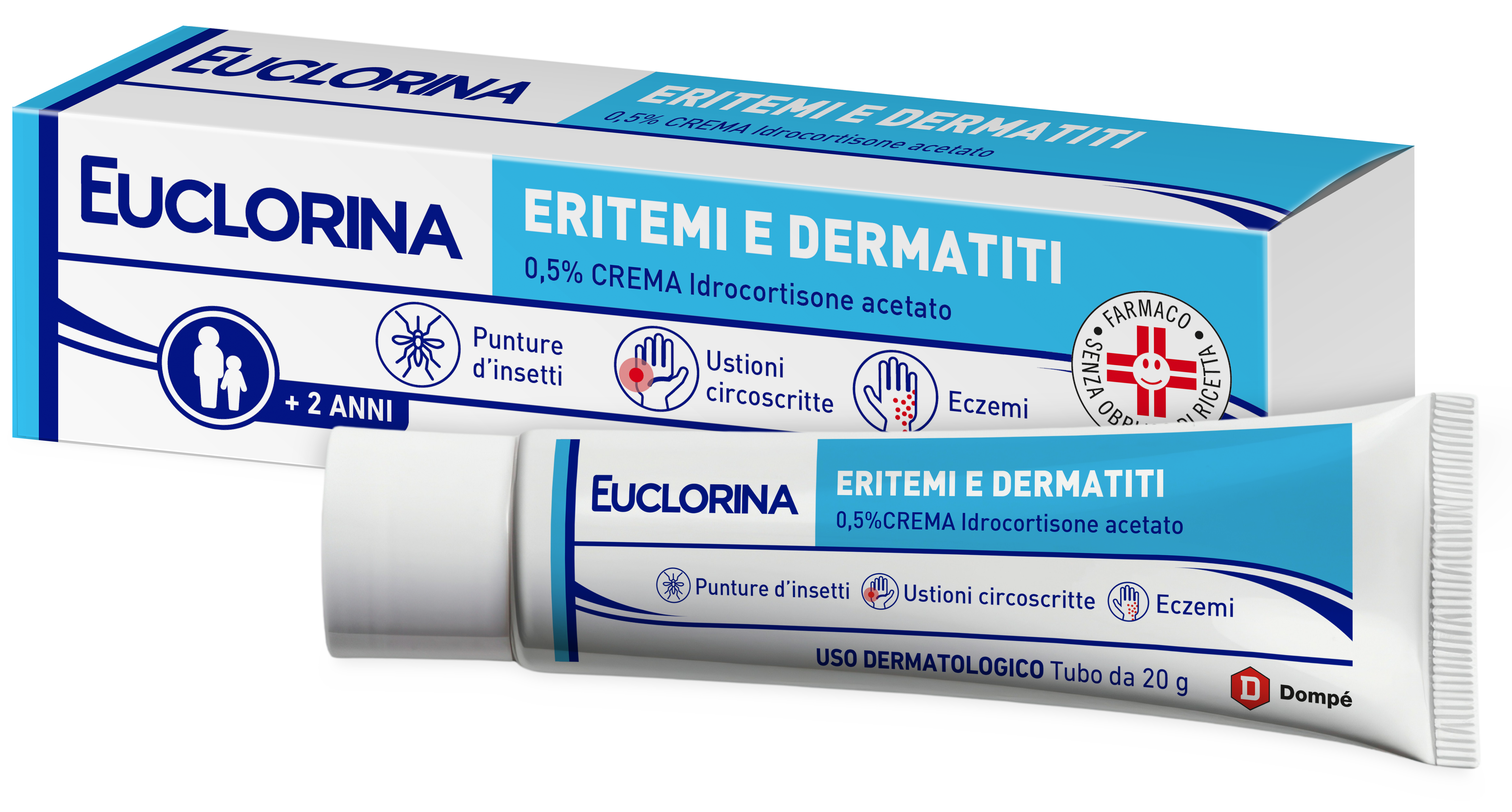 EUCLORINA ERITEMI*CR 20G 0,5% - Farmadott.it