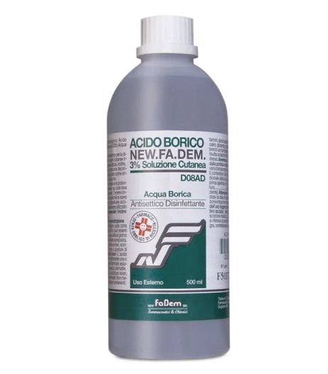 ACIDO BORICO NEW F*3% FL 500ML - Farmadott.it