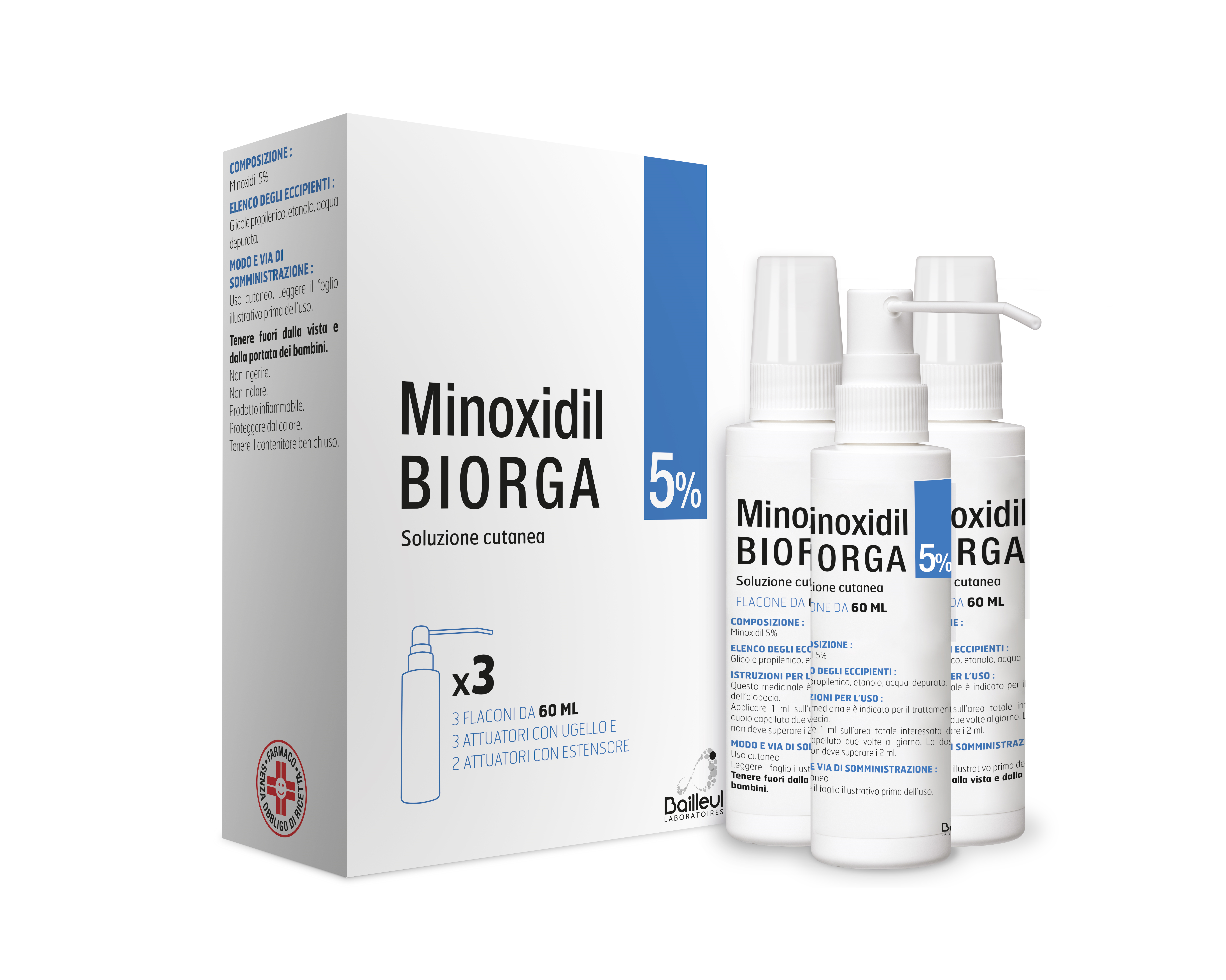 MINOXIDIL BIORGA*SOL CUT 3FL5% - Farmadott.it