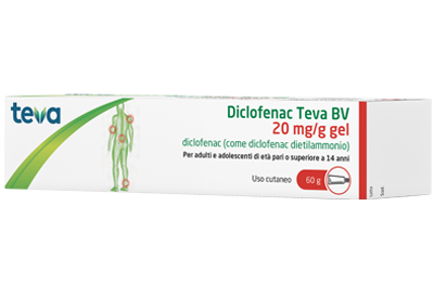 DICLOFENAC TEVA*GEL 60G 20MG/G - Farmadott.it