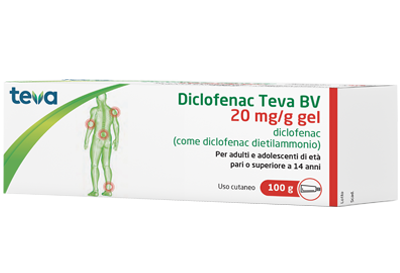 DICLOFENAC TEVA*GEL100G 20MG/G - Farmadott.it