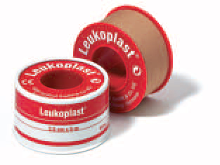 CEROTTO CHIRURGICO PER FISSAGGIO MEDICAZIONI IN ROCCHETTO LEUKOPLAST SUPPORTO VISCOSA COLOR PELLE MASSA ADESIVA CAUCCIU' OSSIDO DI ZINCO 2,5X500CM - Farmadott.it