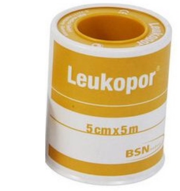 CEROTTO IN ROCCHETTO LEUKOPOR IPOALLERGENICO TESSUTO NON TESSUTO BIANCO 5X500 CM - Farmadott.it