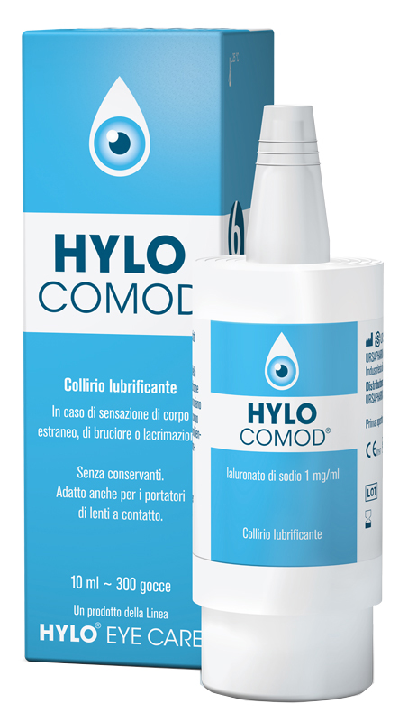 HYLO-COMOD GOCCE OCULARI IALURONATO DI SODIO 0,1%  FLACONCINO 10 ML - Farmadott.it