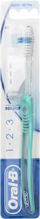 ORALB 123 INDICATOR SPAZZOLINO MANUALE SETOLE 35 MEDIE - Farmadott.it