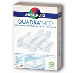 CEROTTO MASTER-AID QUADRA DERMOATTIVO FORMATI ASSORTITI 20 PEZZI - Farmadott.it