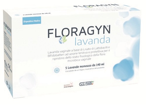 LAVANDA VAGINALE A BASE DI LATTOBACILLI LISATI FLORAGYN LAVANDA 140ML 5FLACONI - Farmadott.it
