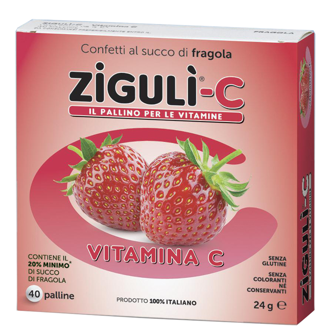 ZIGULI C FRAGOLA 40 CONFETTI 24 G - Farmadott.it