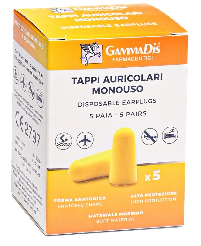 TAPPO AURICOLARE EAR GOMMAPIUMA 10 PEZZI GAMMADIS - Farmadott.it