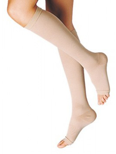 GAMBALETTO TERAPEUTICO DUALSAN A COMPRESSIONE DECRESCENTE KKL2 PUNTA APERTA BEIGE UNISEX 2 1 PAIO - Farmadott.it