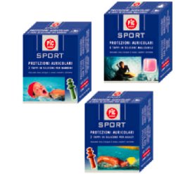 TAPPO AURICOLARE IN SILICONE PIC SPORT PER ADULTI 2 PEZZI - Farmadott.it
