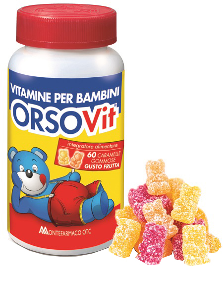 ORSOVIT CARAMELLE GOMMOSE VITAMINA BB SENZA GLUTINE 60 PEZZI - Farmadott.it