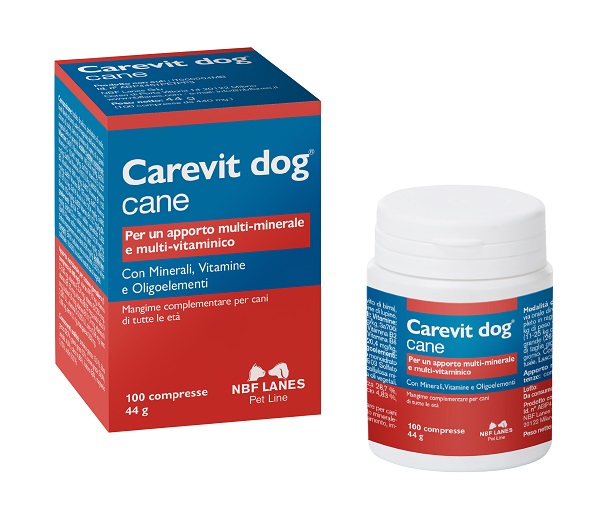CAREVIT DOG FLACONE 100 COMPRESSE APPETIBILI - Farmadott.it