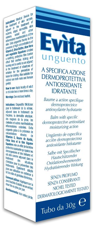 EVITA UNGUENTO A SPECIFICA AZIONE DERMOPROTETTIVA ANTIOSSIDANTE IDRATANTE 30 ML - Farmadott.it