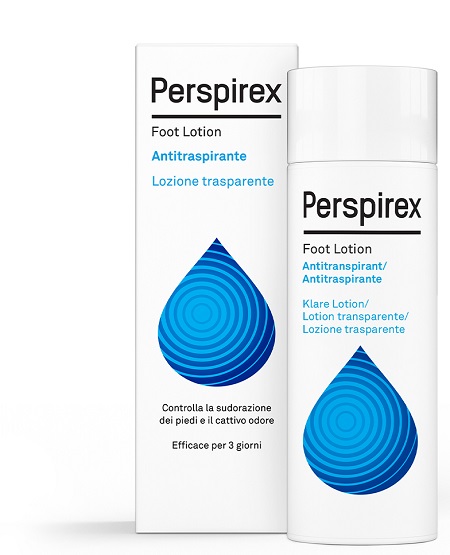 PERSPIREX FOOT LOTION ANTITRASPIRANTE LOZIONE TRASPARENTE SUDORAZIONE E CATTIVO ODORE PIEDI 100 ML - Farmadott.it