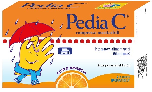 PEDIA C ARANCIA 24 COMPRESSE MASTICABILI - Farmadott.it