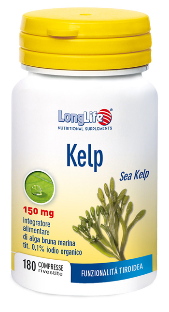 LONGLIFE KELP ALGA BRUNA 180 COMPRESSE - Farmadott.it