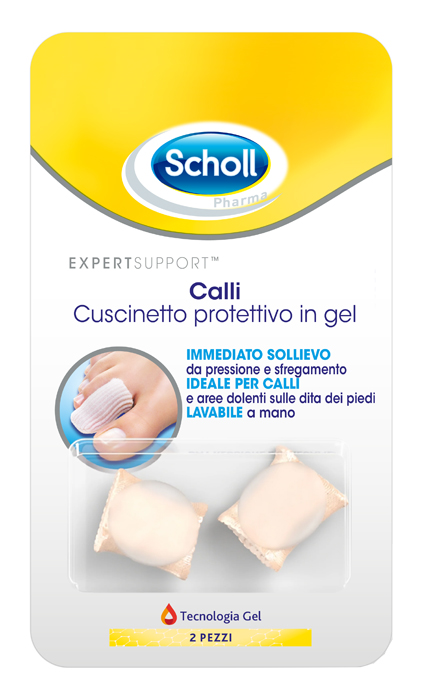 CUSCINETTI PROTETTIVI PER PIEDI CALLI SCHOLL GELACTIV 2 PEZZI - Farmadott.it