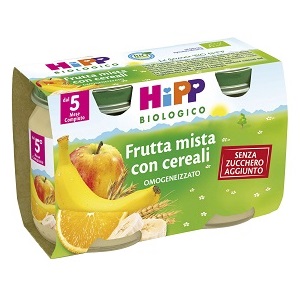 HIPP BIO HIPP BIO OMOGENEIZZATO FRUTTA MISTA CON CEREALI 2X125 G - Farmadott.it