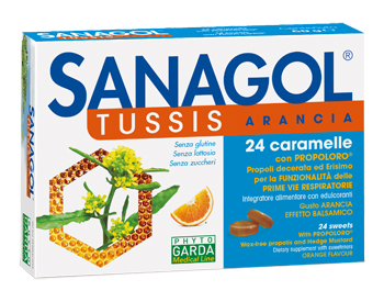 SANAGOL TUSSIS ARANCIA 24 CARAMELLE - Farmadott.it