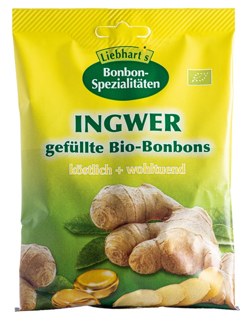 BONBONS ZENZERO BIO 100 G 18 CARAMELLE RIPIENE - Farmadott.it