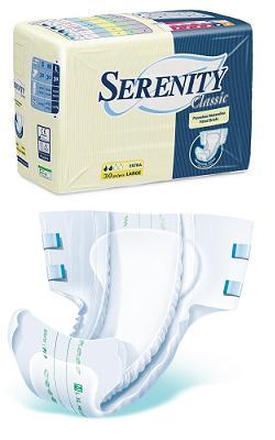 PANNOLONE PER INCONTINENZA SERENITY CLASSIC SUPERDRY FORMATO EXTRA LARGE 30 PEZZI - Farmadott.it