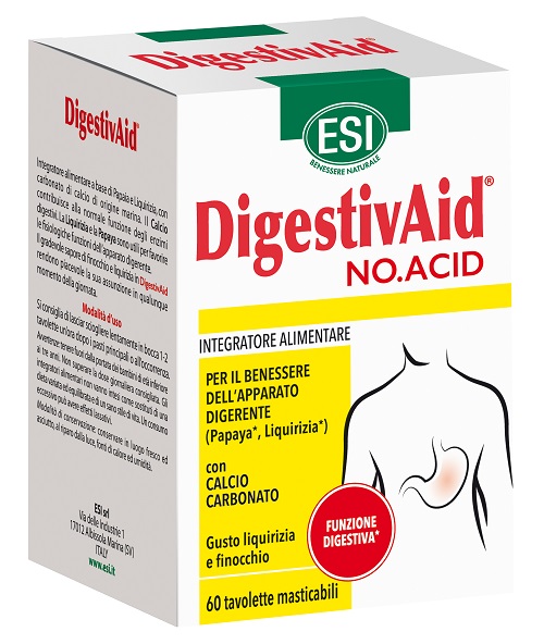ESI DIGESTIVAID NO ACID 60 TAVOLETTE - Farmadott.it