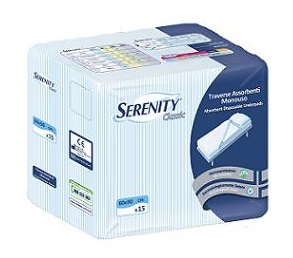 TRAVERSA SALVAMATERASSO PER INCONTINENZA SERENITY CLASSIC RIMBOCCABILE MISURA 80X180CM 30 PEZZI - Farmadott.it