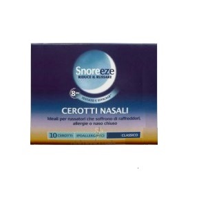 CEROTTO NASALE SNOREEZE GRANDE 10 PEZZI - Farmadott.it