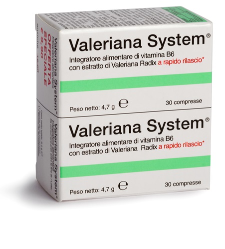 VALERIANA SYSTEM 30 COMPRESSE + 30 COMPRESSE - Farmadott.it