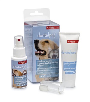 DENTALPET KIT DENTIFRICIO 50ML+SPRAY ORALE 50ML+1 DITALE - Farmadott.it