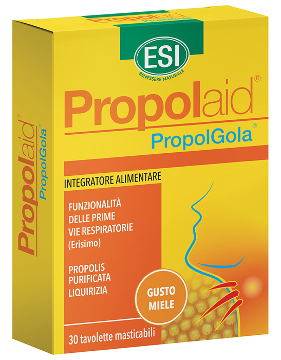 ESI PROPOLAID TAVOLETTE GOLA MIELE 30 TAVOLETTE - Farmadott.it