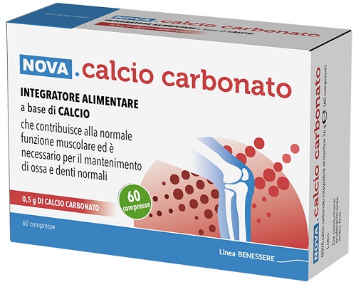 CALCIO CARBONATO 60 COMPRESSE DA 0,6 G - Farmadott.it