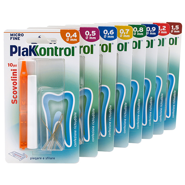 PLAKKONTROL MINIGRIP SCOVOLINO 0,6 MM 10 PEZZI - Farmadott.it