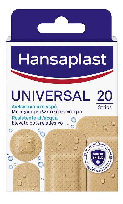 CEROTTO HANSAPLAST UNIVERSAL RESISTENTE ALL'ACQUA 4 FORME ASSORTITE 20 PEZZI - Farmadott.it