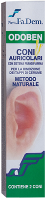 ODOBEN CONO PER PULIZIA AURICOLARE 2 PEZZI - Farmadott.it