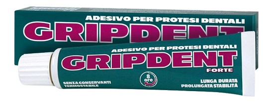 GRIPDENT FORTE ADESIVO PER PROTESI DENTARIA 40 G - Farmadott.it