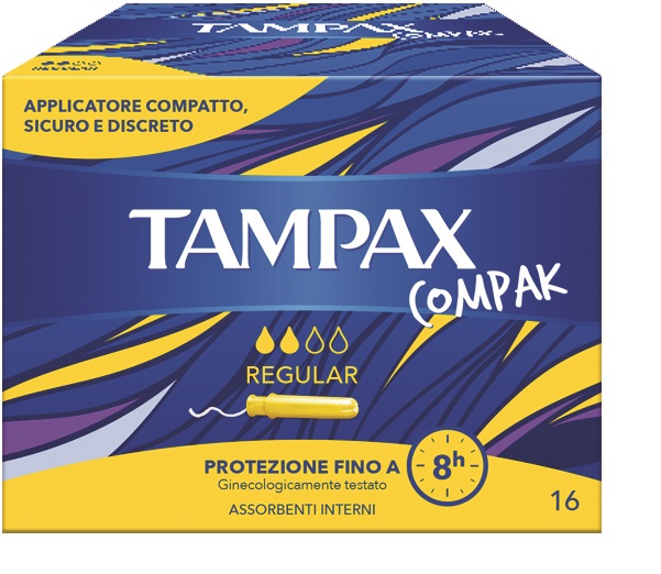 TAMPAX COMPAK REGULAR 16 PEZZI - Farmadott.it