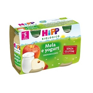 HIPP BIO HIPP BIO OMOGENEIZZATO MELA YOGURT 2X125 G - Farmadott.it