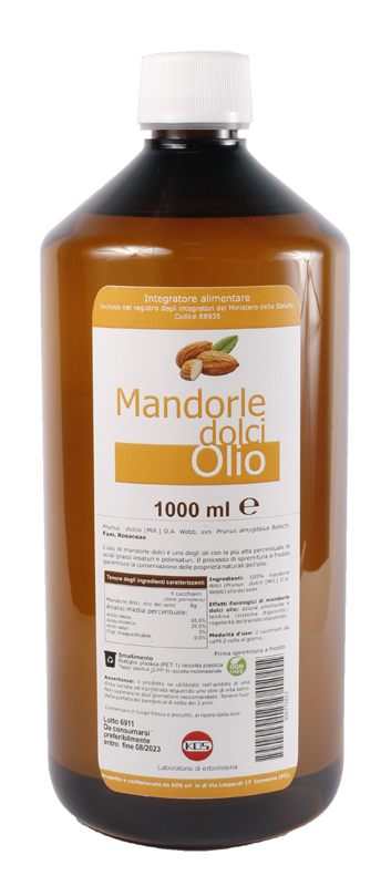 MANDORLE DOLCI OLIO 1000 ML - Farmadott.it