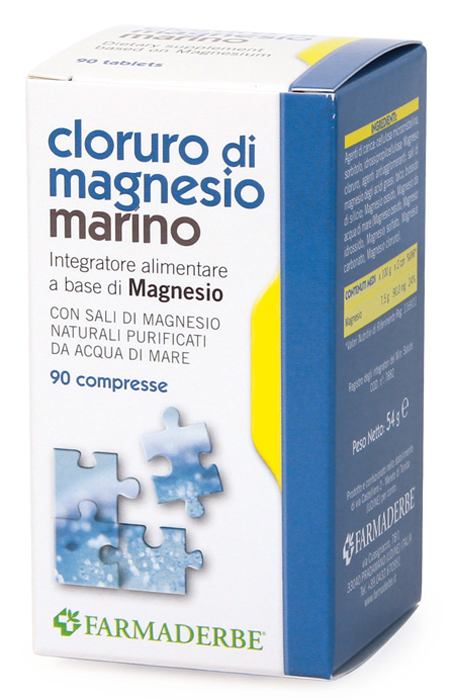CLORURO DI MAGNESIO MARINO 90 COMPRESSE - Farmadott.it