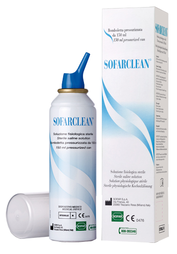 SOLUZIONE FISIOLOGICA SOFARCLEAN 150ML IN BOMBOLETTA PRESSURIZZATA - Farmadott.it