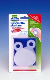 CUSCINETTO PLANTARE REALIZZATO IN GEL DI SILICONE BIANCO SEMITRASPARENTE SAGOMATO PER AMMORTIZZARE E PROTEGGERE PRESSIONE E SFREGAMENTI SOTTO LA PIANTA DEI PIEDI 2 PEZZI - Farmadott.it