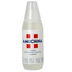 DISINFETTANTE IGIENIZZANTE A BASE DI IPOCLORITO DI SODIO ANTIMICROBICO AD AMPIO SPETTRO D'AZIONE AMUCHINA LIQUIDA 100% 500 ML - Farmadott.it